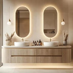 Modern Double Sink Vanity Bathroom Cabinets Solid Wood — main product photo