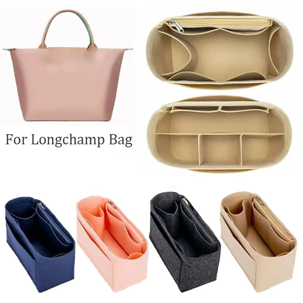For Longchamp High-quality Felt Handbag Insert Bag Bag — product photo 3 of 4