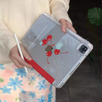 Korean Ins Red Cherry Y-Shaped Triple Fold For