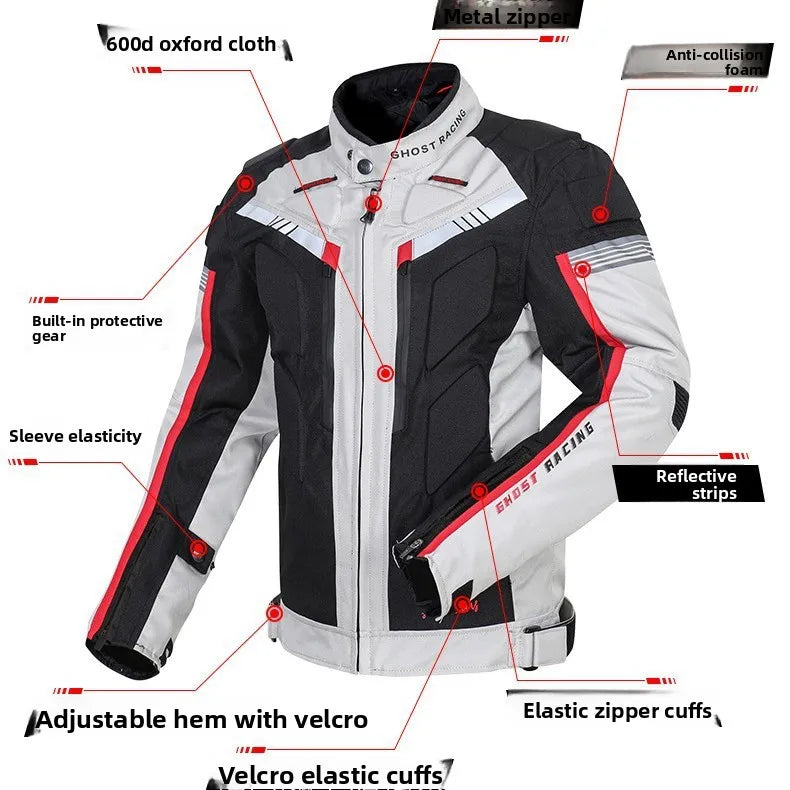 Waterproof Motorcycle Jacket Pant Suit Cold-proof Motorbike Jacket — product photo 3 of 6