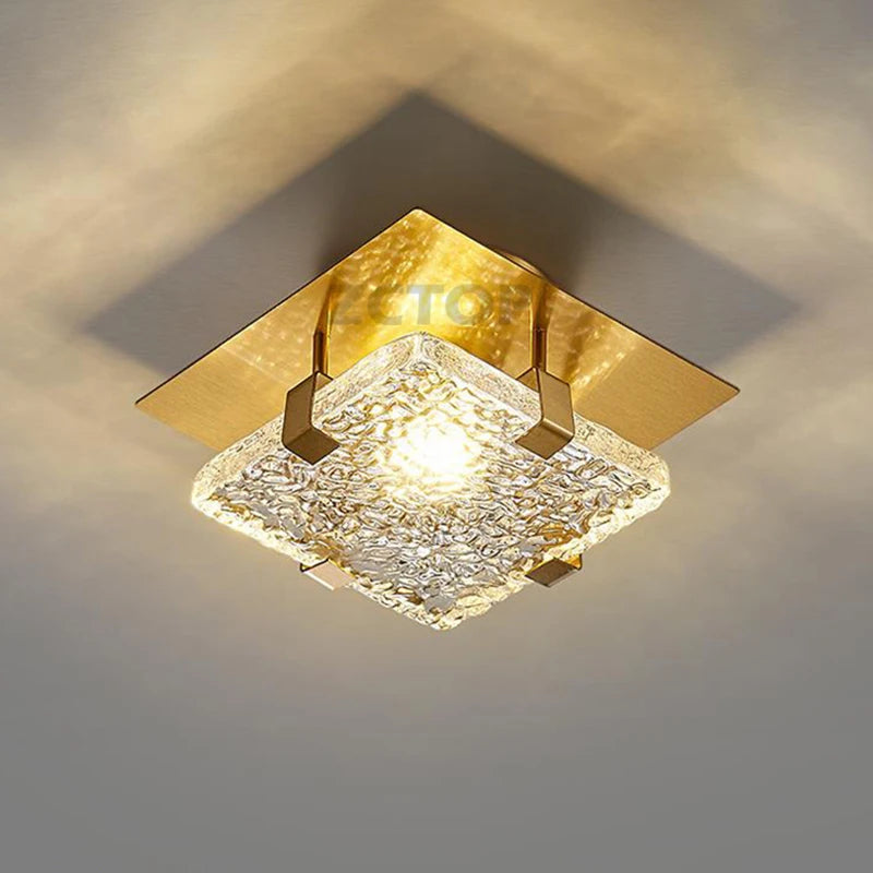 Modern Gold Square LED Ceiling Light 5W — product photo 4 of 6