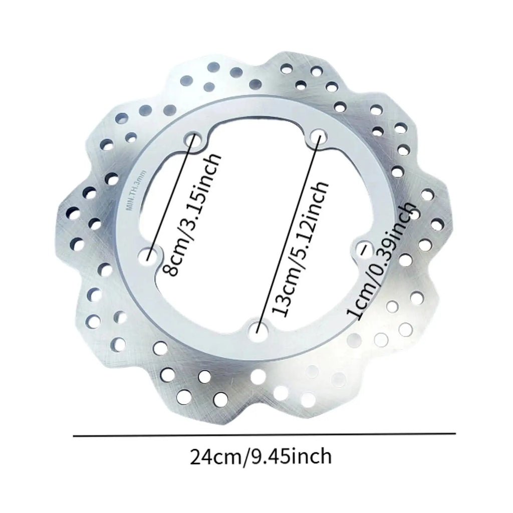 Rear Brake Disc Rotor 24cm Metal Motorbike Parts — product photo 3 of 6