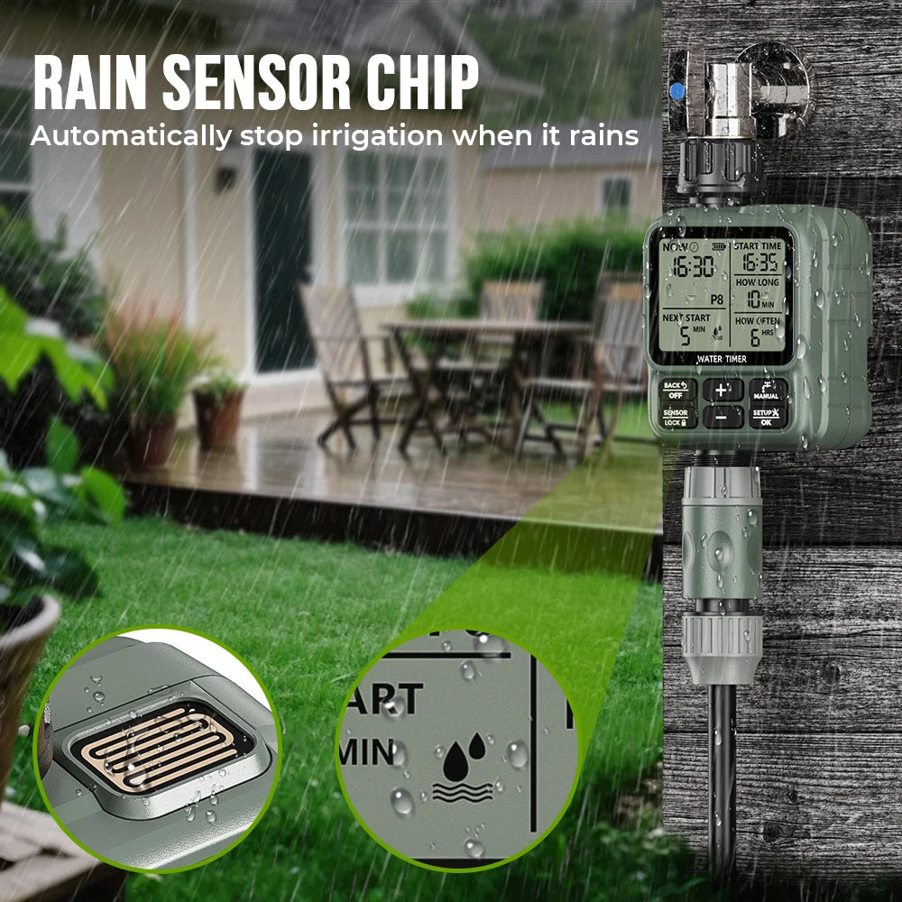 Eshico 8P Water Timer HCT-312 Rain Sensor Delay — product photo 2 of 5