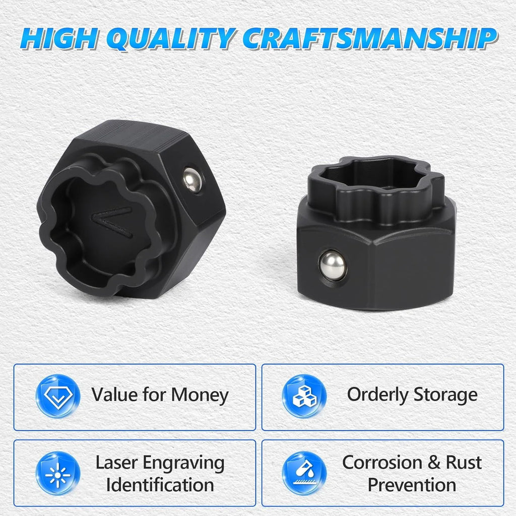 22Pcs Wheel Lock Nut Socket Set Anti-Theft Lug — product photo 5 of 6
