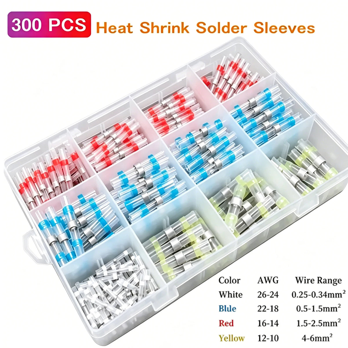 Waterproof Solder Seal Heat Shrink Butt Wire Connectors — main product photo