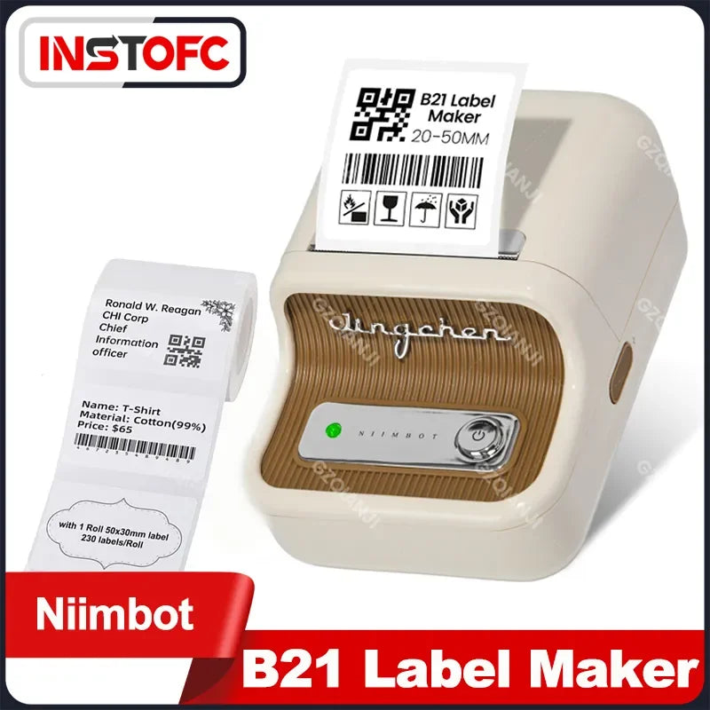 Niimbot B21 Portable Thermal Printer Inkless Bluetooth Barcode — main product photo