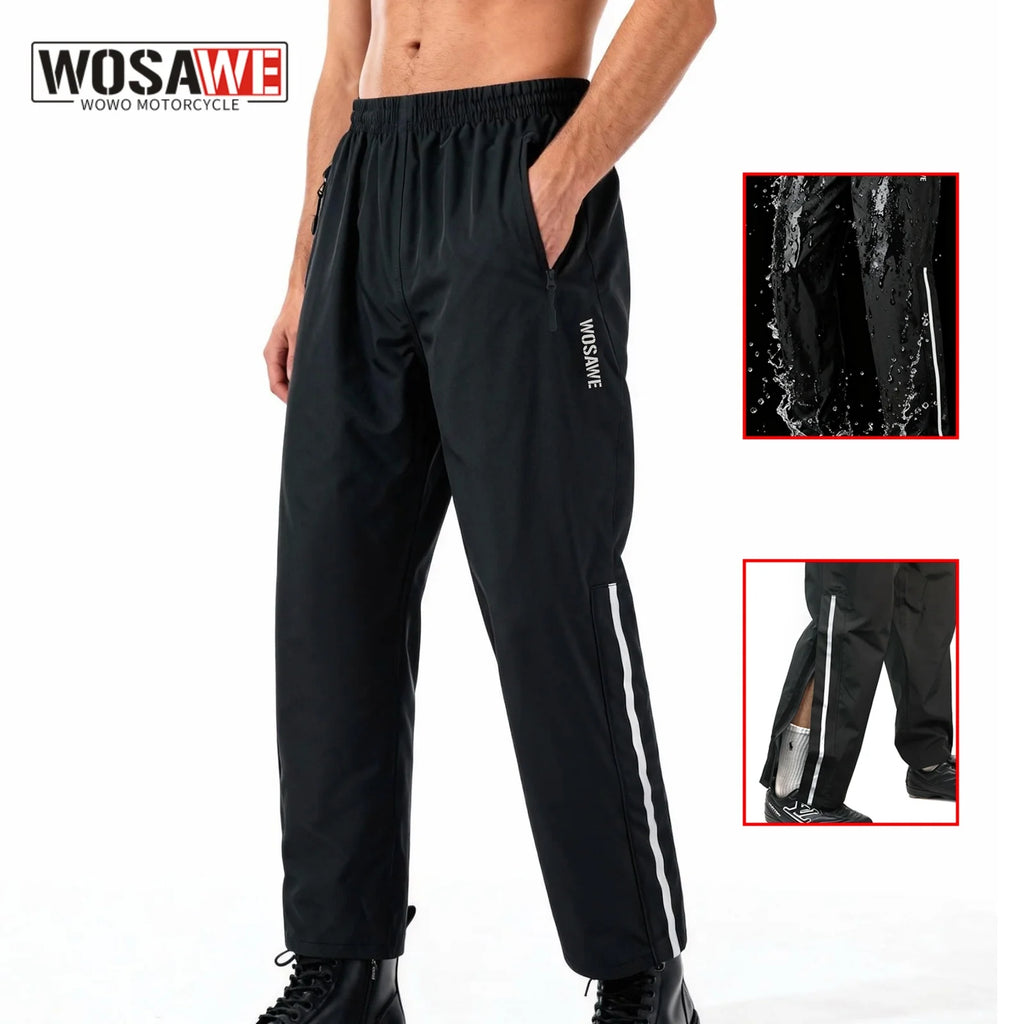 WOSAWE Motorcycle Motorbike Rainproof Single Pants Waterproof Unisex — main product photo