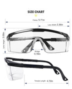 PPE Safety Glasses for Men and Women Adjustable — product photo 4 of 6