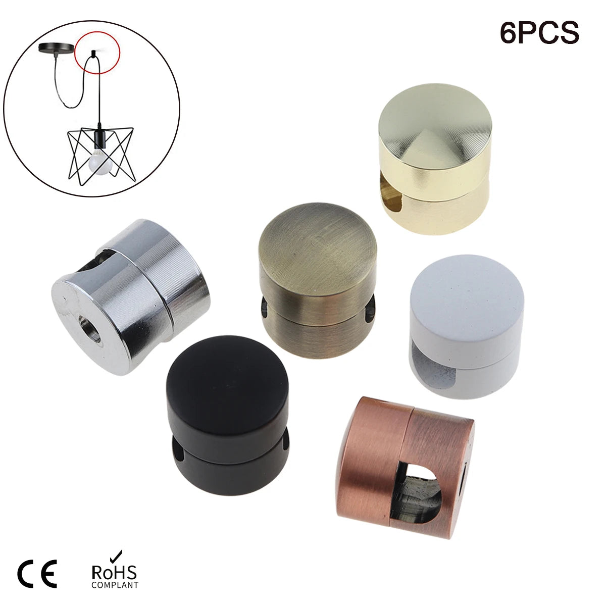 6pcs Pendant Light Cable Hook Chandelier Cable Hook — main product photo