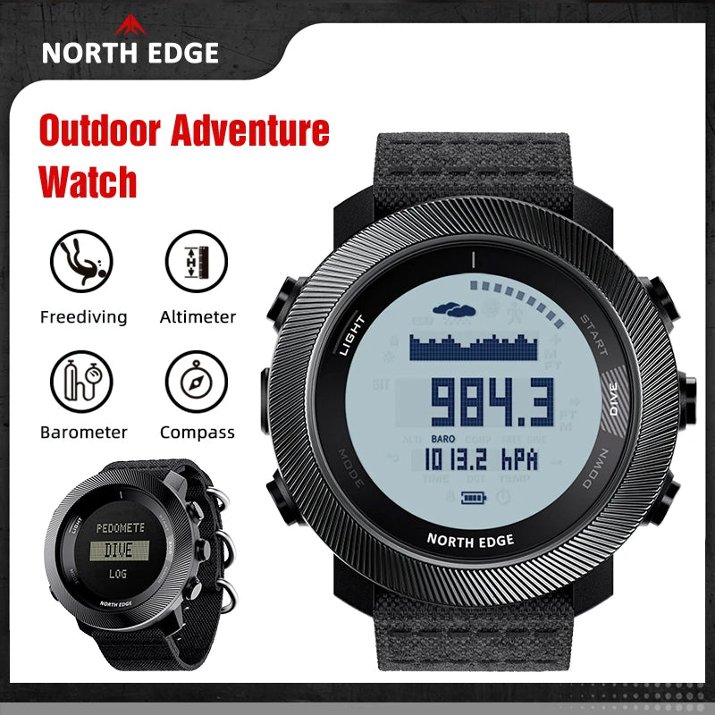 NORTH EDGE APACHE-D Men Free Dive Digital Watch — main product photo