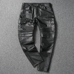 Motorcycle Pant Genuine Cowhide Leather Trousers Mens Riding — main product photo
