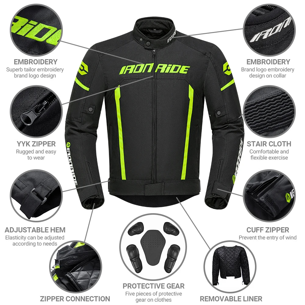 Motorcycle Jacket Waterproof Motorcross Jacket Pants Windproof Riding — product photo 3 of 6