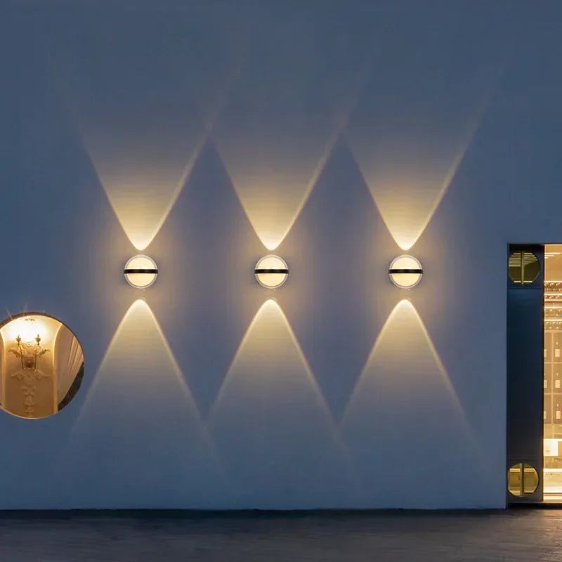 Waterproof Outdoor Wall Lamp IP65 Circular Indoor and — product photo 4 of 6