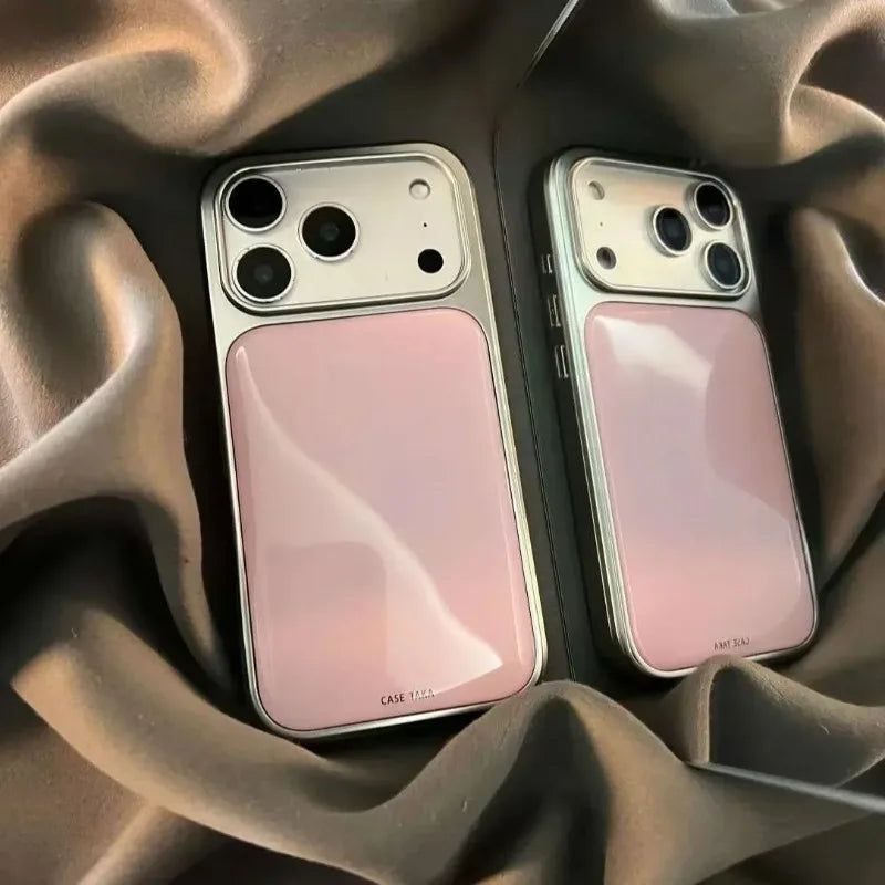 Korean Candy Color Electroplating Drip Glue Phone Case