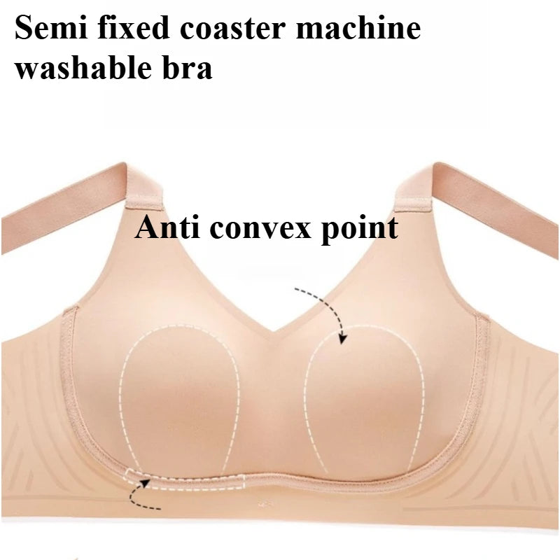 Plus Size Unlined Minimizer Bra Wire-Free Side Support — product photo 4 of 6