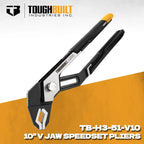 TOUGHBUILT TB-H3-51-V10 10" V Jaw SpeedSet Pliers Quick — main product photo