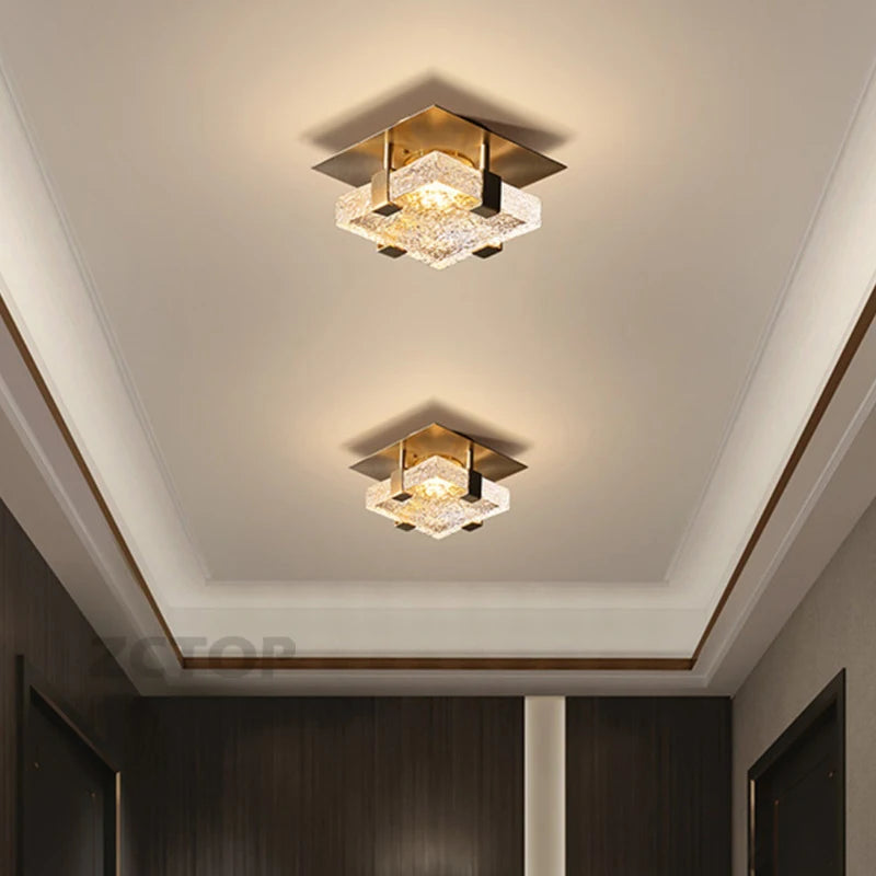 Modern Gold Square LED Ceiling Light 5W — product photo 3 of 6