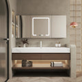 Vanity Bathroom Lighting Modern Marble Sink Mirror Bathroom — main product photo