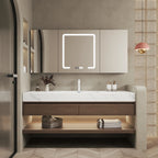 Vanity Bathroom Lighting Modern Marble Sink Mirror Bathroom — main product photo