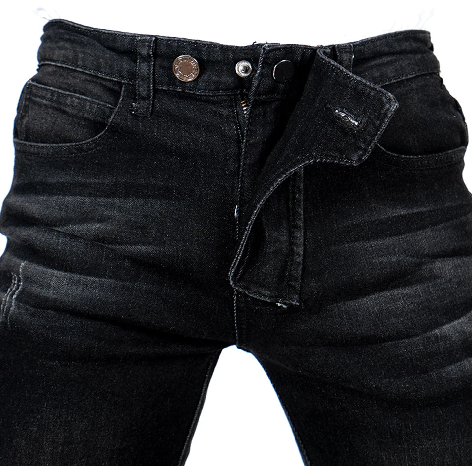 Mens Black Motorcycle Jeans offroad riding pants motorbike — product photo 2 of 5