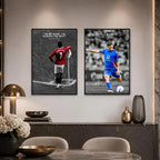 S-occer Sport Player Portrait Poster High-Definition Waterproof — product photo 3 of 6
