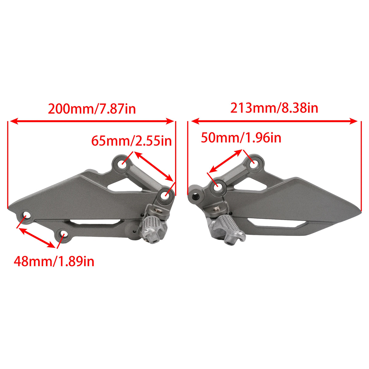 Motorcycle Footrest Foot Peg Mount Bracket Front Left — product photo 2 of 6