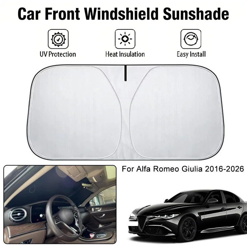 Car Front Windshield Sunshade Cover For Alfa Romeo — main product photo