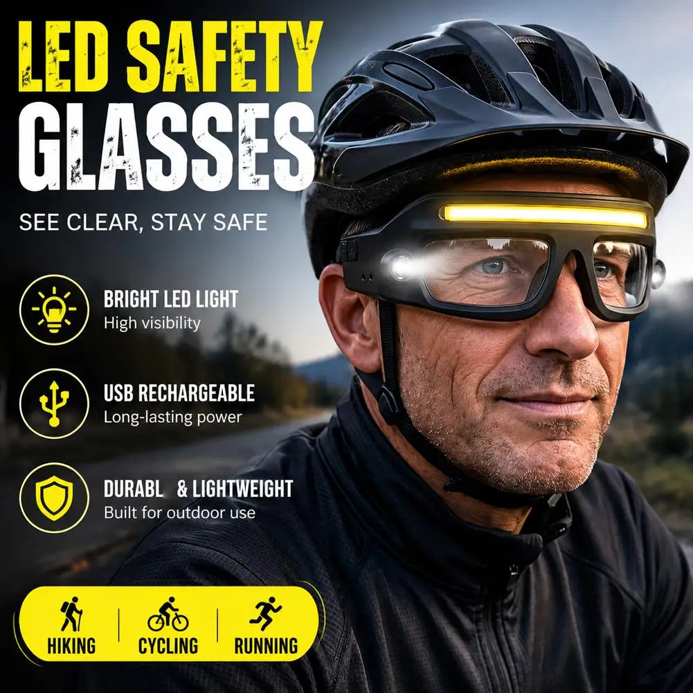 LED Safety Glasses with Rechargeable Light High Visibility — product photo 5 of 6