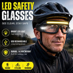 LED Safety Glasses with Rechargeable Light High Visibility — product photo 5 of 6