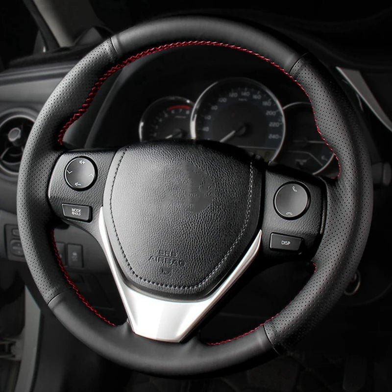 Artificial Leather Braid Car Steering Wheel Cover For — product photo 2 of 3