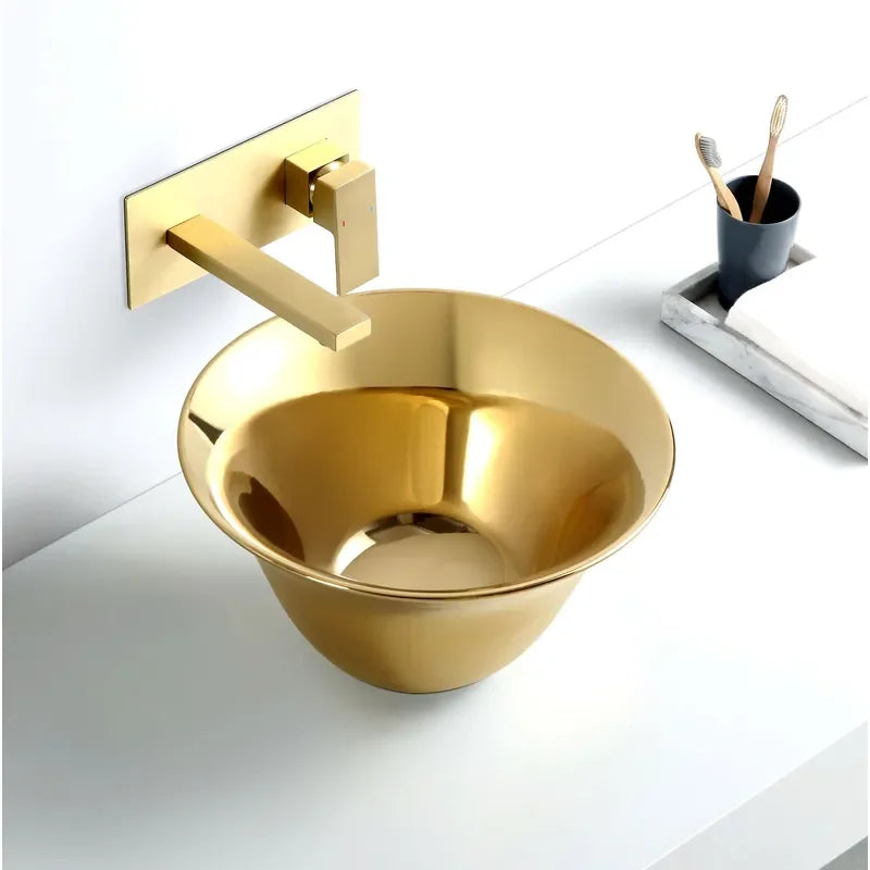 Nordic Style Ceramic Undermount Bathroom Sink Modern White — product photo 3 of 4