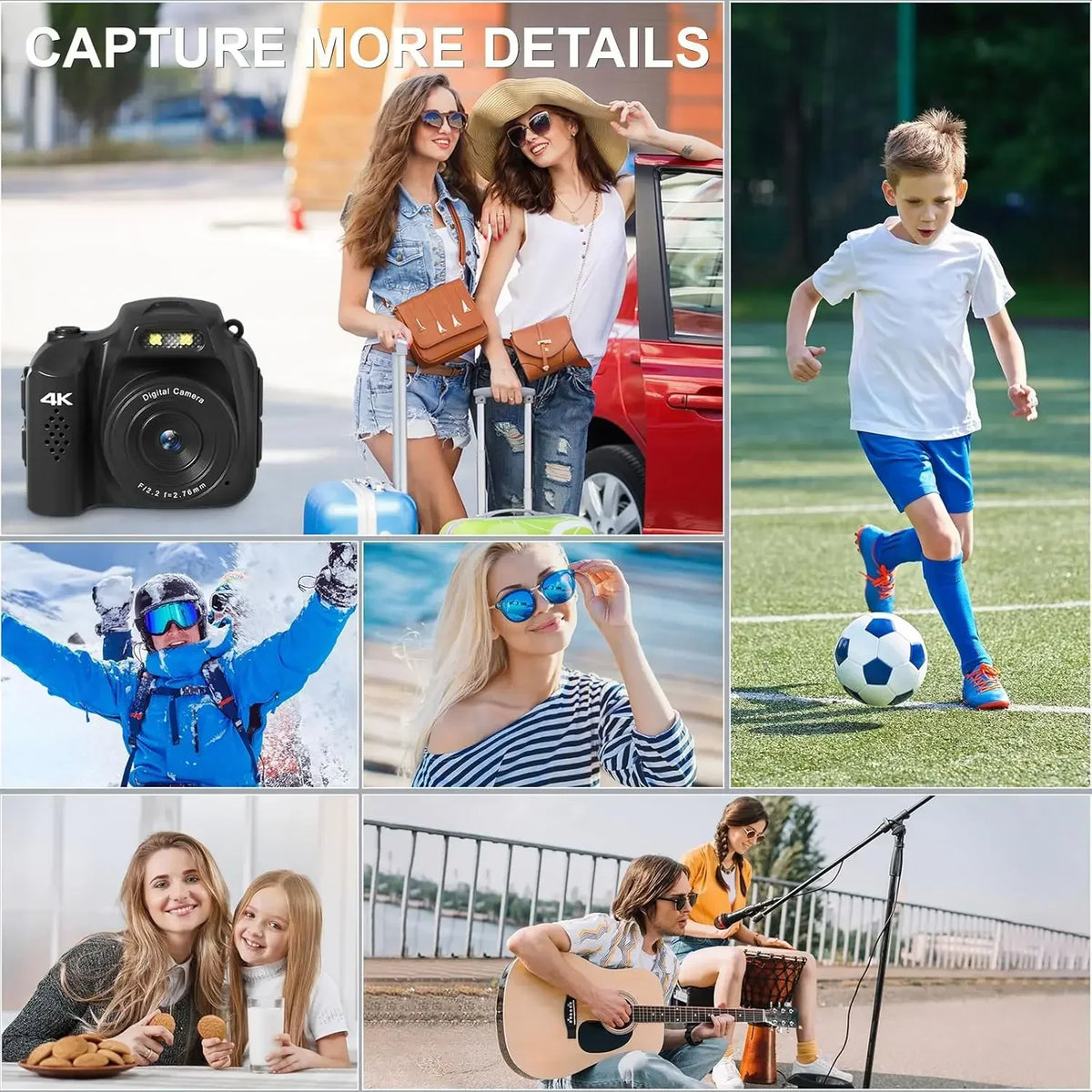 Mini Keychain Camera 4K HD Retro Digital Camera — product photo 3 of 6