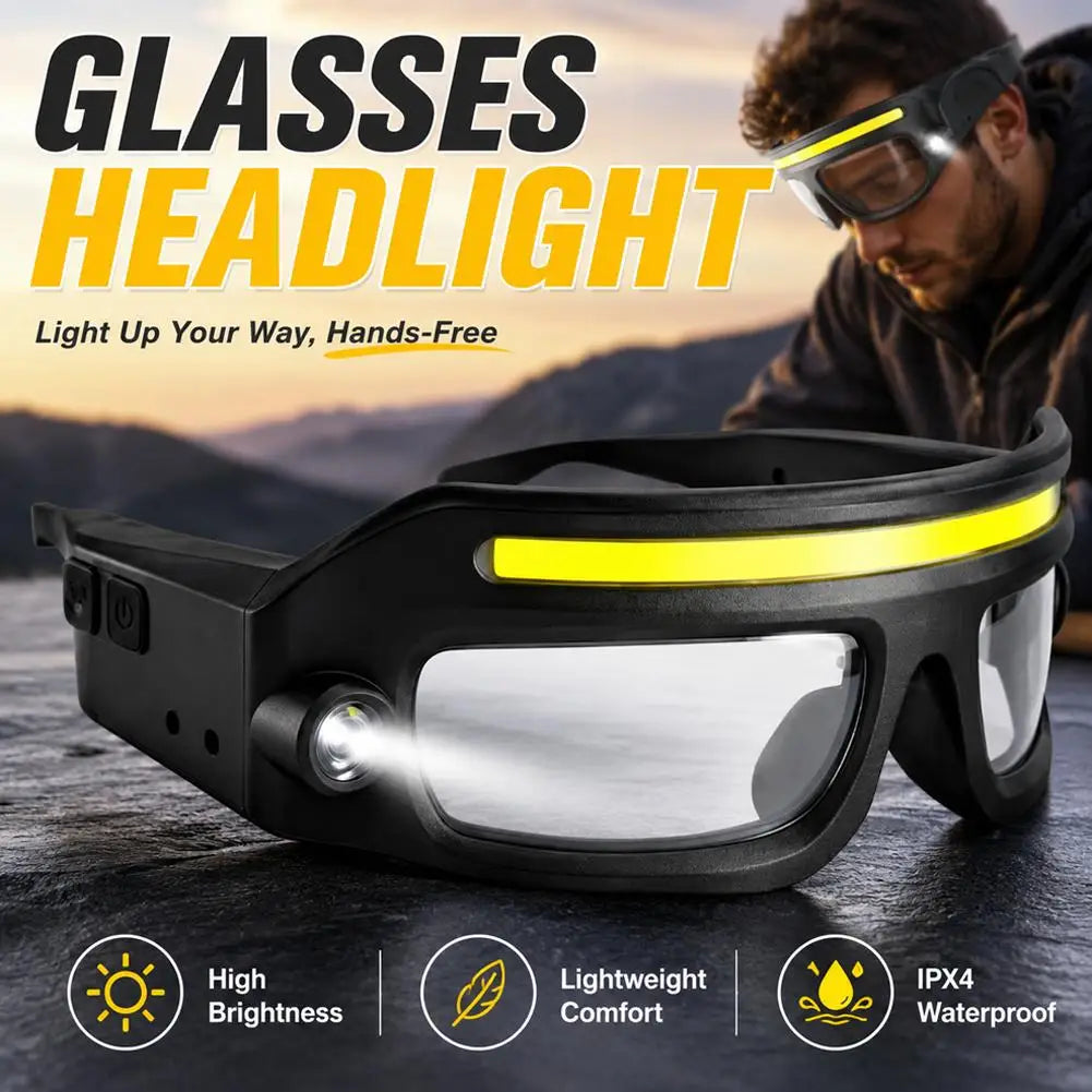 LED Safety Glasses with Rechargeable Light High Visibility — main product photo