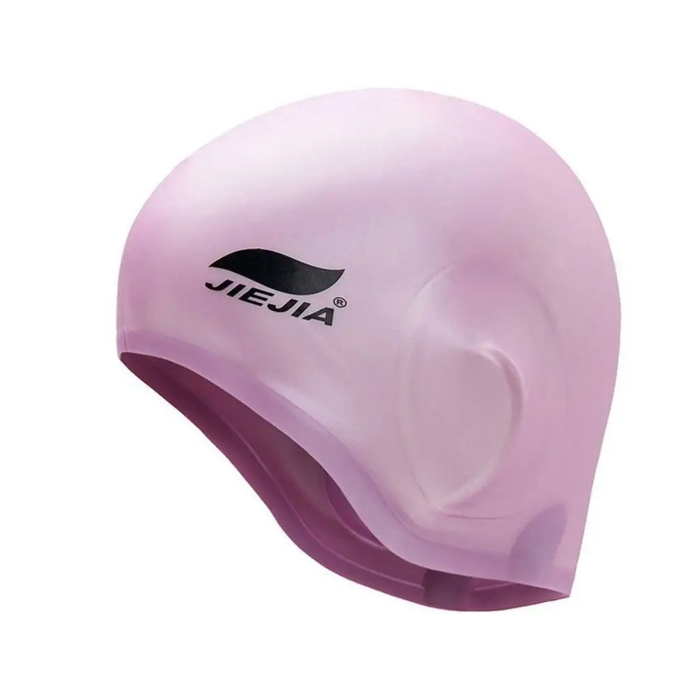 Black Silicone Swimming Cap for Men — product photo 3 of 6