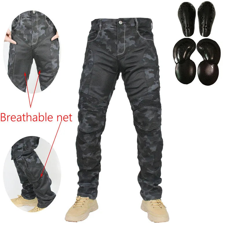 Summer Riding breath Net Motorcycle Riding Jeans Outdoor — main product photo