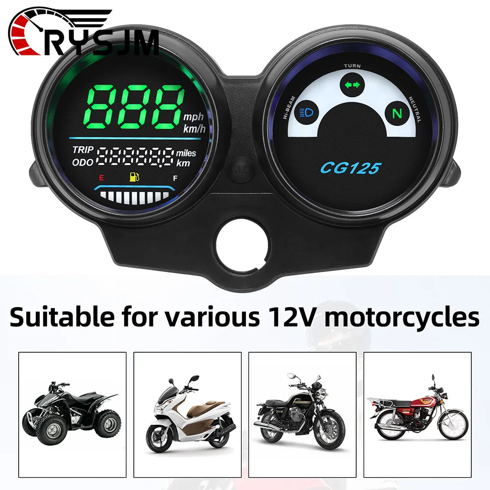 Motorcycle Speedometer Odometer Fuel Gauge Steering Indicator For — main product photo