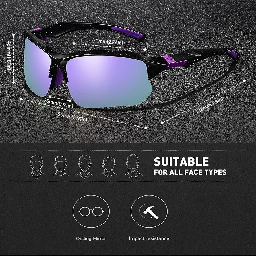 Fashion UV400 Safety Goggles Men Women Running Mountaineering — product photo 6 of 6