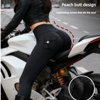 WOSAWE Women Motorcycle Riding Pants High Waist Stretch — product photo 3 of 6