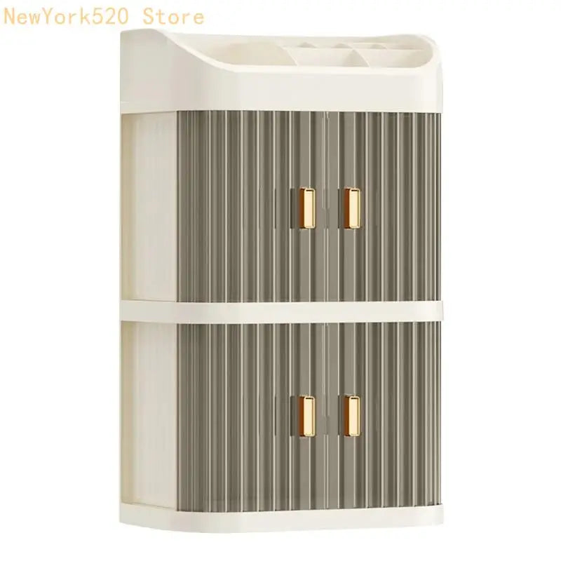 Premium Plastic Makeup Display Case Elegant 3 Layer — product photo 2 of 4