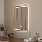 Solid wood sink vanity mirror dresser wall-mounted bathroom — product photo 3 of 5
