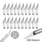 Leather Carving Blades 5/10/20/50/100Pcs SK5 Carbon Steel #11 — main product photo