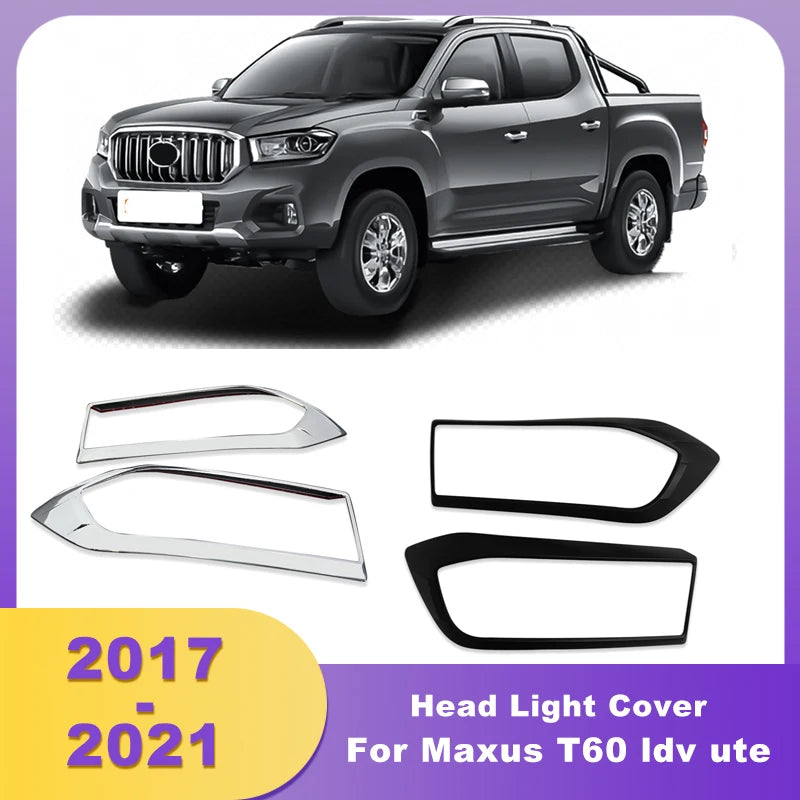ABS Chrome Head Light Cover For Maxus T60 — main product photo