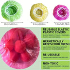 30/60pcs Colorful Elastic Food Storage Covers — product photo 4 of 6