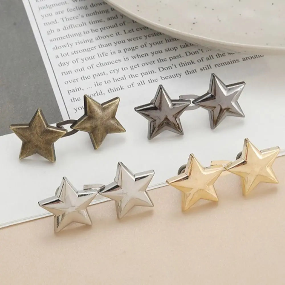 Alloy Star Pants Button Tightener Button Clasps Adjustable — product photo 3 of 6