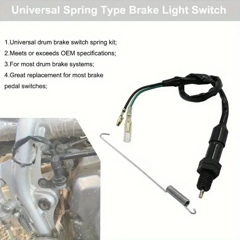 Universal Motorcycle Rear Brake Light Switch 2-Wire With — product photo 5 of 6
