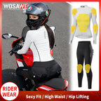 WOSAWE Women Motorcycle Jacket and Pants Suit with — main product photo