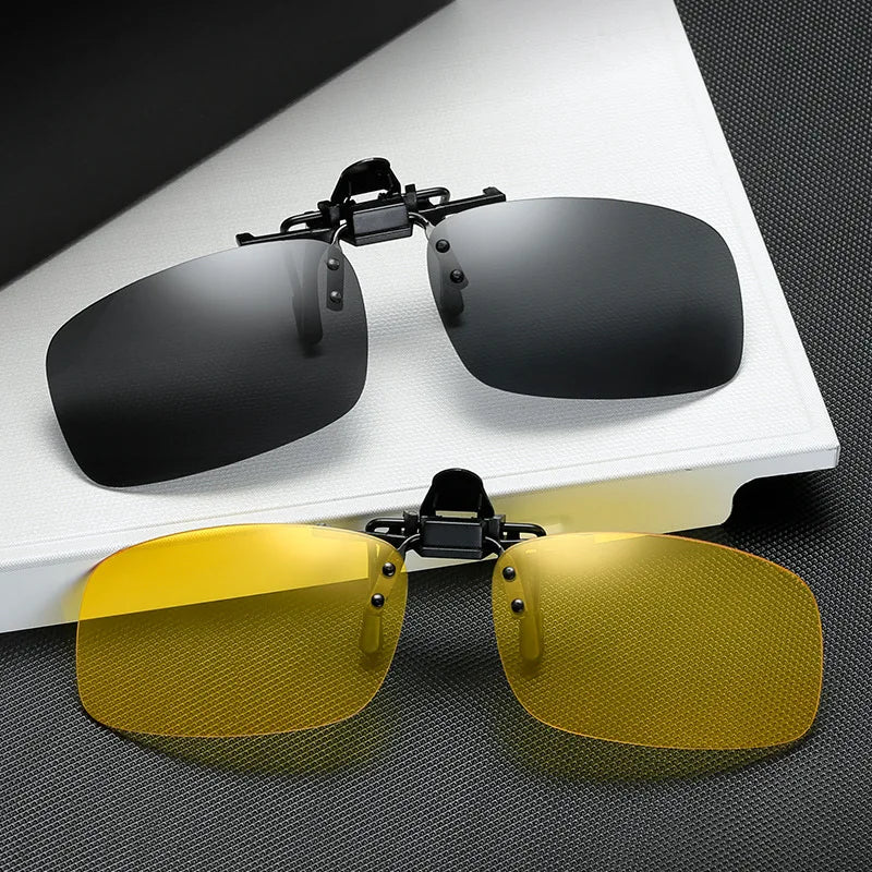Car Night Safety Driving Glasses Clip on Sunglasses — main product photo
