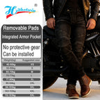 Mens Black Motorcycle Jeans offroad riding pants motorbike — main product photo