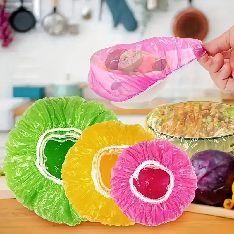 30/60pcs Colorful Elastic Food Storage Covers — product photo 2 of 6
