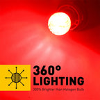 AUXITO 2x 1157 LED Red P21/5W BAY15D LED — product photo 2 of 6